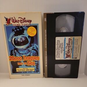 20,000 Leagues Under The Sea Walt Disney Home Video VHS Tape Kirk Douglas G